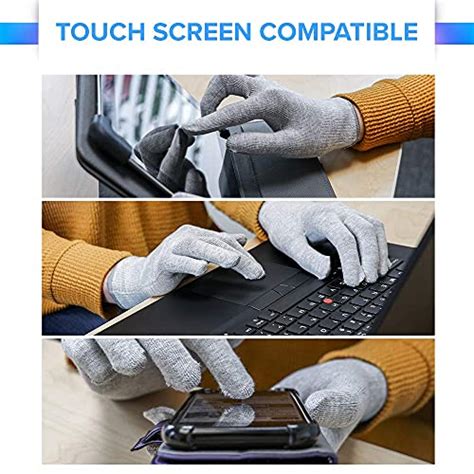 DefenderShield EMF Radiation Protection Computer Gloves.